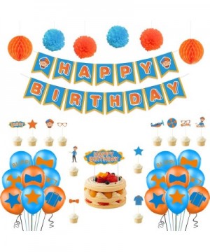 Blippi Birthday Party Supplies Blippi Party Supplies Birthday Decorations Party Pack For Kids with Blippi Balloons Birthdays ...