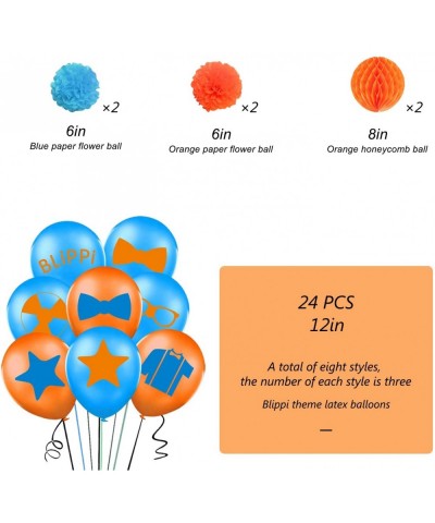 Blippi Birthday Party Supplies Blippi Party Supplies Birthday Decorations Party Pack For Kids with Blippi Balloons Birthdays ...