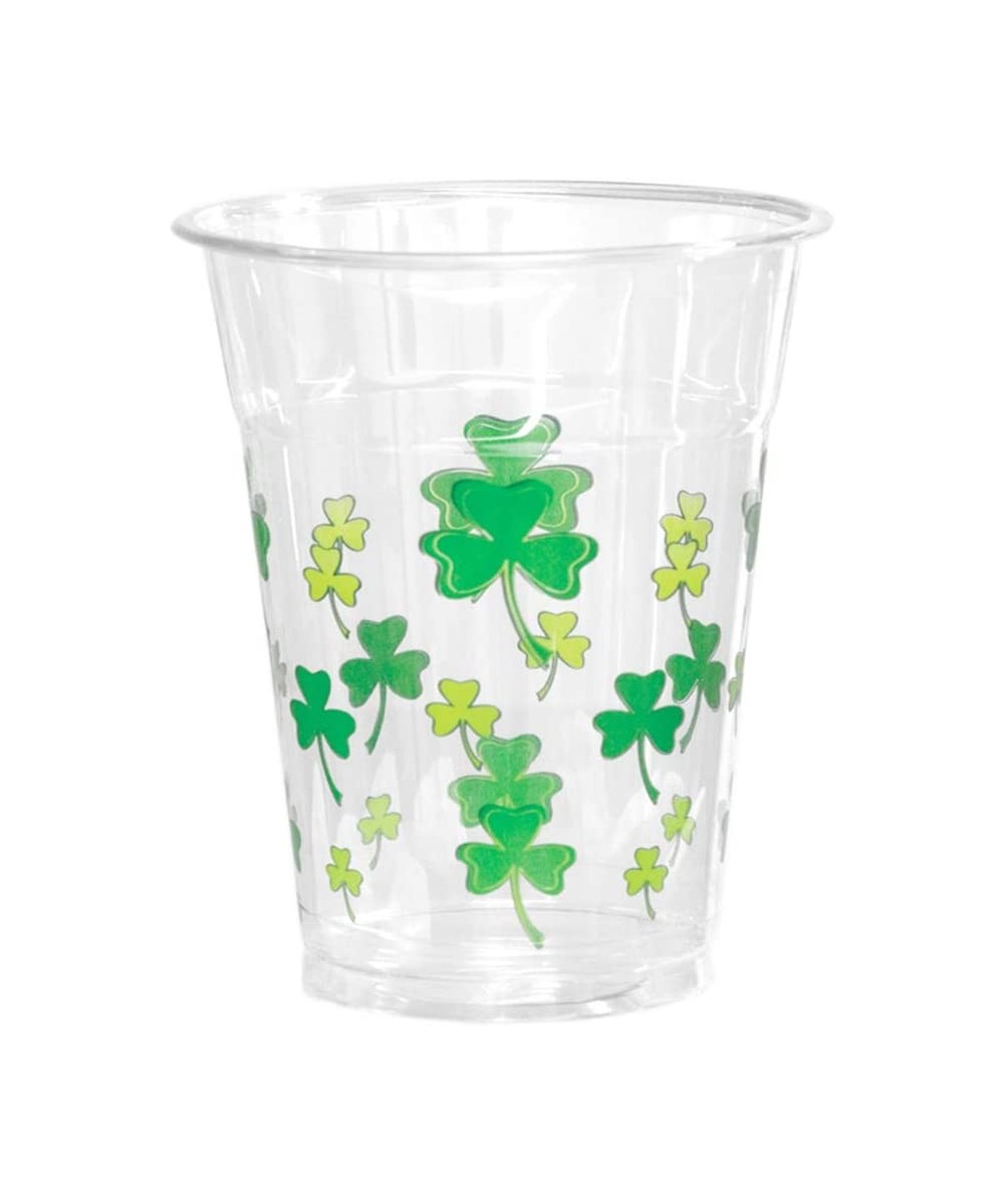 Soft Plastic Printed Party Cups- Shamrocks/Clovers- 12 oz- 40-Count - CY196C2GQD8 $12.89 Tableware