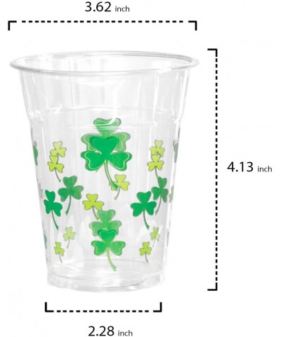 Soft Plastic Printed Party Cups- Shamrocks/Clovers- 12 oz- 40-Count - CY196C2GQD8 $12.89 Tableware