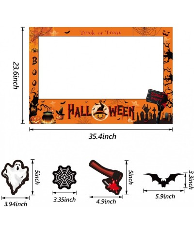 Halloween Photo Frame Large Size Trick or Treat Photo Frame Decorations Selfie Photo Booth Picture Frame Halloween Booth Prop...