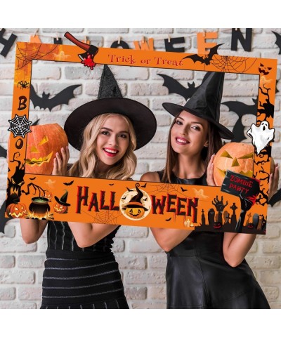 Halloween Photo Frame Large Size Trick or Treat Photo Frame Decorations Selfie Photo Booth Picture Frame Halloween Booth Prop...