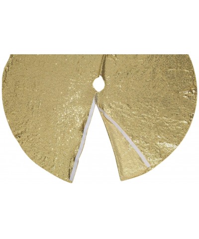 Sequin Christmas Tree Skirt 50" Gold - Gold - C618YMEUMAM $8.88 Tree Skirts
