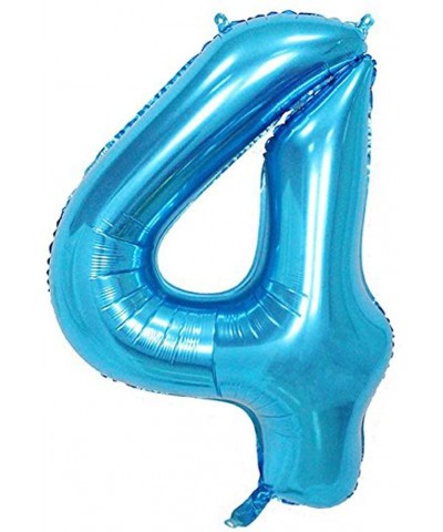 Blue Number 4 Balloon- 40 Inch - Blue Number 4 - CW18CQMR4N9 $4.52 Balloons