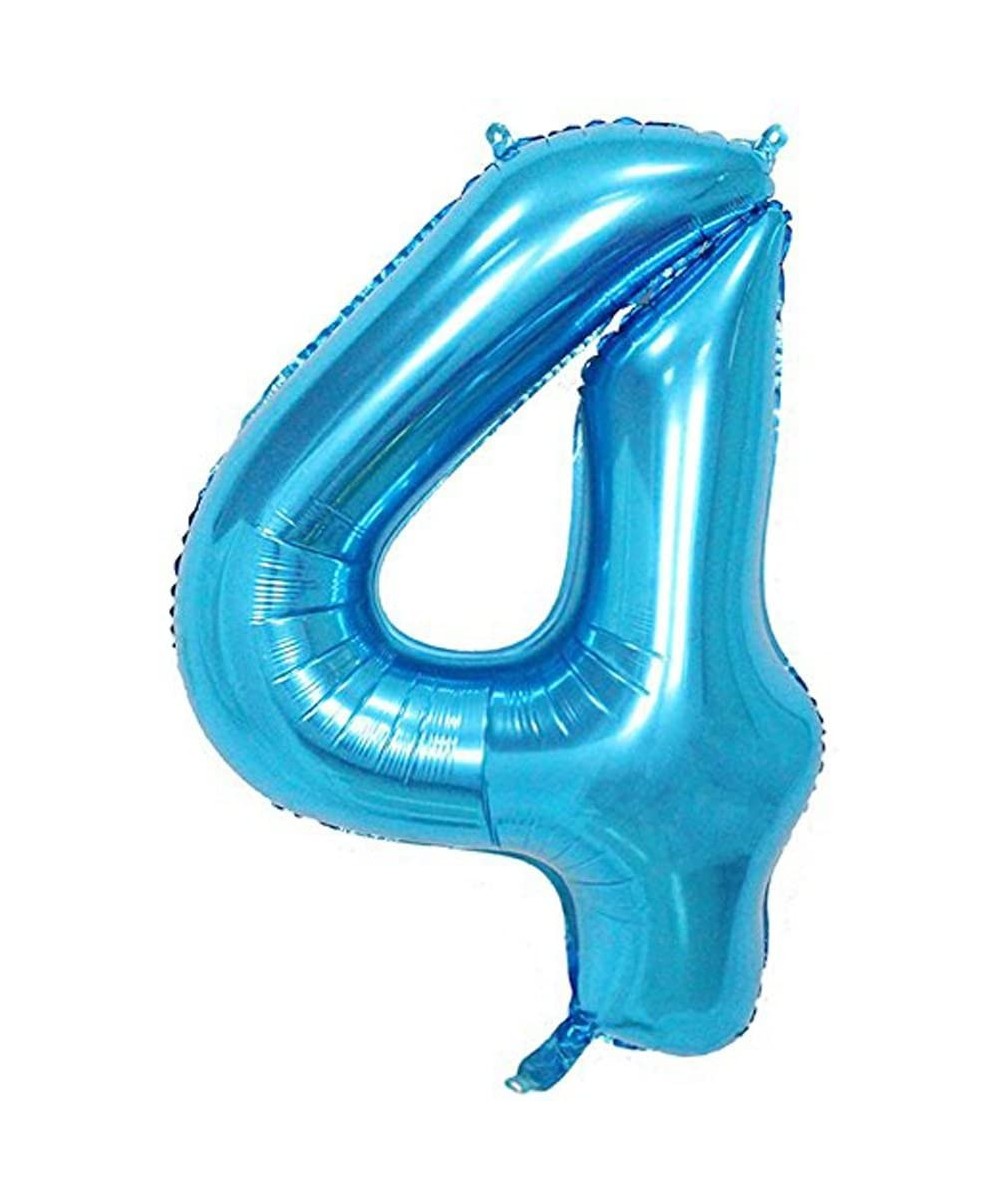 Blue Number 4 Balloon- 40 Inch - Blue Number 4 - CW18CQMR4N9 $4.52 Balloons