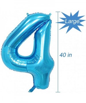 Blue Number 4 Balloon- 40 Inch - Blue Number 4 - CW18CQMR4N9 $4.52 Balloons