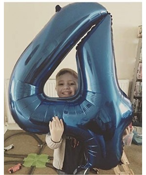 Blue Number 4 Balloon- 40 Inch - Blue Number 4 - CW18CQMR4N9 $4.52 Balloons