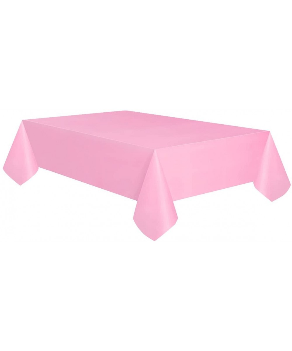6-Pack Premium Plastic Table Cover Medium Weight Disposable Tablecloth-6PK 54"x108"-Pink-TC58309 - Pink - CU195EGWAIX $9.53 T...