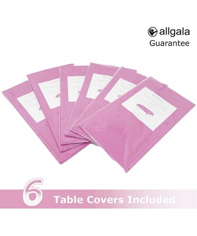 6-Pack Premium Plastic Table Cover Medium Weight Disposable Tablecloth-6PK 54"x108"-Pink-TC58309 - Pink - CU195EGWAIX $9.53 T...