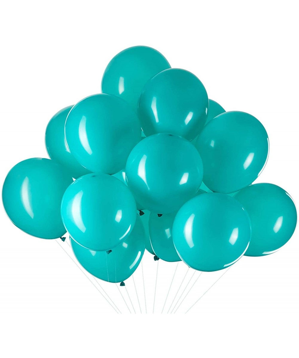 12 inch Gifted Turquoise Teal Latex Balloons Helium Balloons Quality Balloons Party Decorations Supplies Pack of 50-Thick 3.2...