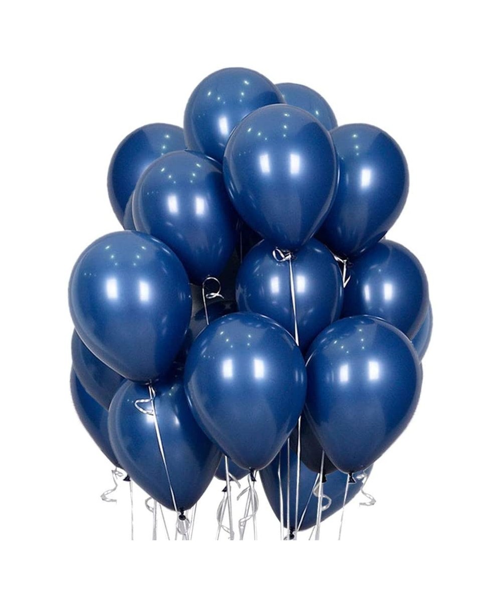 12 Inch Navy Blue Latex Party Balloons-Pack of 50 - 12-blue - C419E0SOR4H $6.87 Balloons