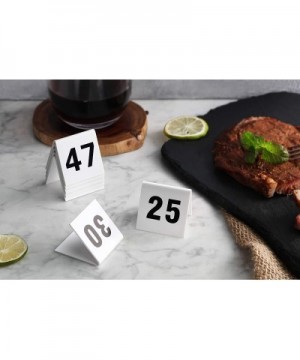 26757 Double Side Plastic Table Number Card- 1-25- 1.7" x 2" Inch- White - CT11CINNFHJ $25.48 Place Cards & Place Card Holders