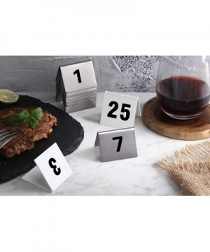 26757 Double Side Plastic Table Number Card- 1-25- 1.7" x 2" Inch- White - CT11CINNFHJ $25.48 Place Cards & Place Card Holders