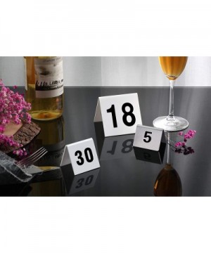 26757 Double Side Plastic Table Number Card- 1-25- 1.7" x 2" Inch- White - CT11CINNFHJ $25.48 Place Cards & Place Card Holders