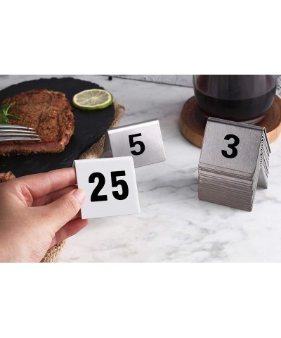 26757 Double Side Plastic Table Number Card- 1-25- 1.7" x 2" Inch- White - CT11CINNFHJ $25.48 Place Cards & Place Card Holders