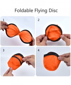 30 Pieces Foldable Flying Disc/Fan Frisbees with Bag Folding Pocket Toy Set for Kids Fun Birthday Party Favors Summer Outdoor...