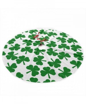 St. Patrick's Day Lucky Shamrock Christmas Tree Skirt Starfish 35.5" Tree Skirt for Xmas Decor Festive Holiday Decoration - C...