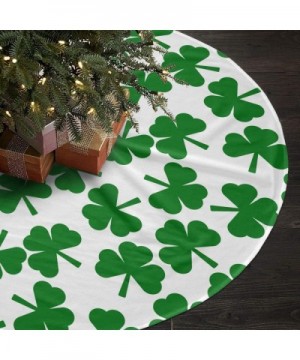 St. Patrick's Day Lucky Shamrock Christmas Tree Skirt Starfish 35.5" Tree Skirt for Xmas Decor Festive Holiday Decoration - C...