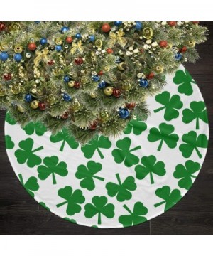 St. Patrick's Day Lucky Shamrock Christmas Tree Skirt Starfish 35.5" Tree Skirt for Xmas Decor Festive Holiday Decoration - C...