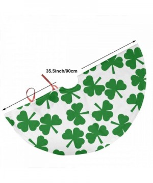 St. Patrick's Day Lucky Shamrock Christmas Tree Skirt Starfish 35.5" Tree Skirt for Xmas Decor Festive Holiday Decoration - C...