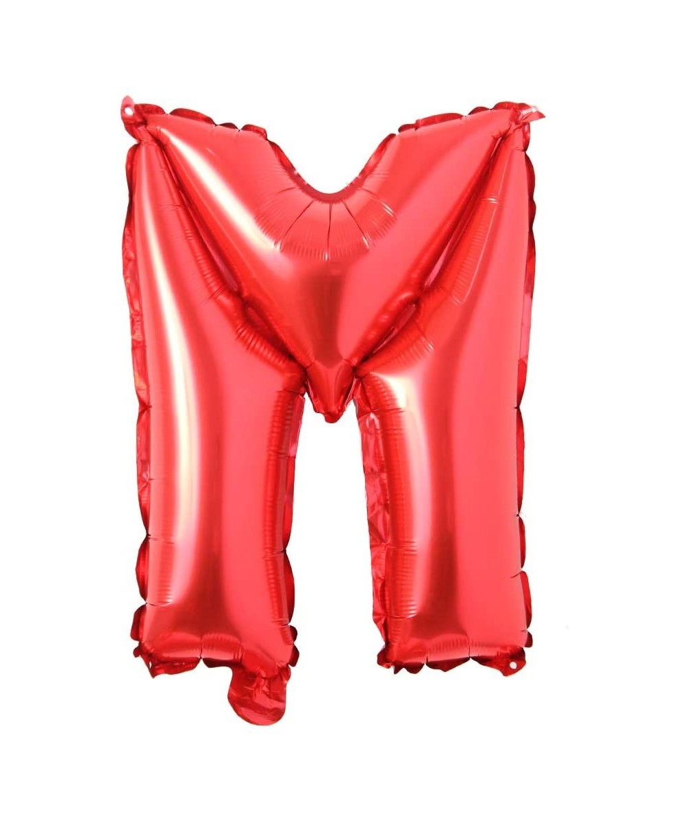 Red 28 inch Letter Balloons Alphabet Number Balloons Foil Mylar Party Wedding Bachelorette Birthday Bridal Baby Shower Gradua...