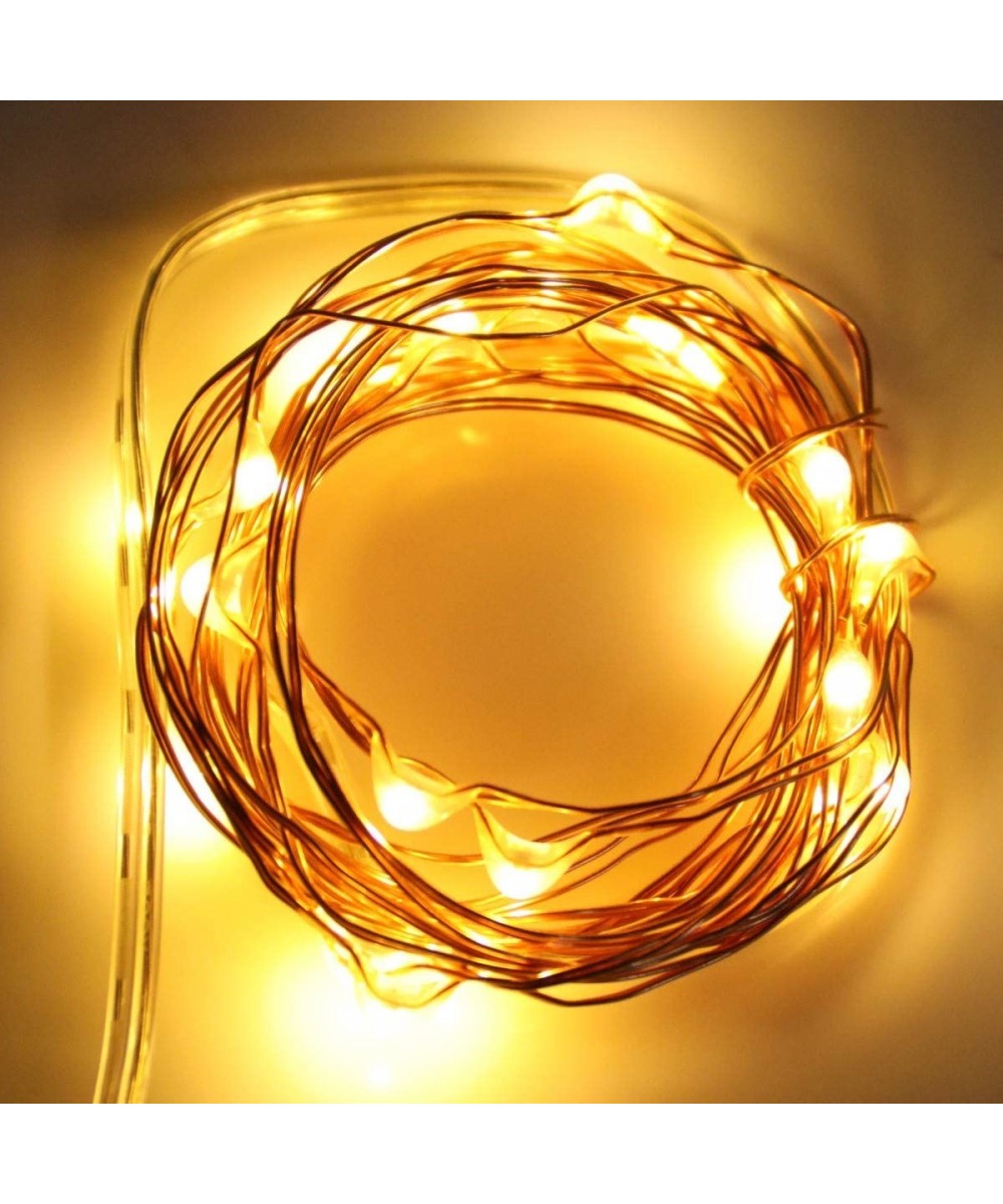 Fairy String Lights- 2 Pack Fairy Lights Battery Operated 7.2 ft 20 LED Mini String Lights Waterproof Copper Wire Firefly Sta...