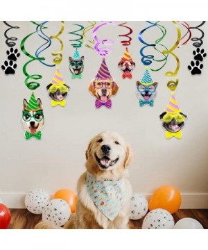 Dog Faces Birthday Swirl Hanging - Dog Birthday Theme Party Bunting Decoration Party Supplies 30Ct - C218XAEK7AG $9.81 Party ...