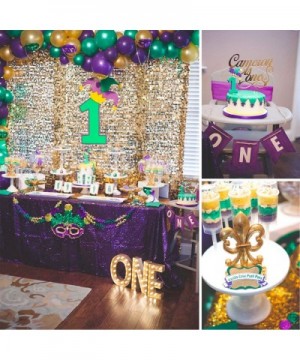 Purple Green Gold Balloons 50 pcs 12 Inch Purple Balloons Gold Balloons Hunter Green Balloons and Gold Confetti Balloons for ...