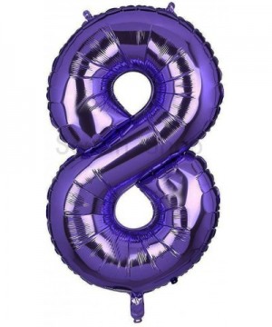 40 Inch Number Balloons Purple Number 8 Helium Foil Birthday Party Decorations Digit Balloons - Number 8 Balloon - C718UQ6ZS3...