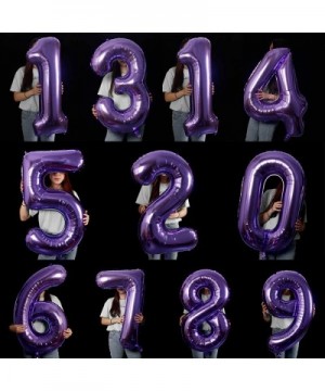 40 Inch Number Balloons Purple Number 8 Helium Foil Birthday Party Decorations Digit Balloons - Number 8 Balloon - C718UQ6ZS3...