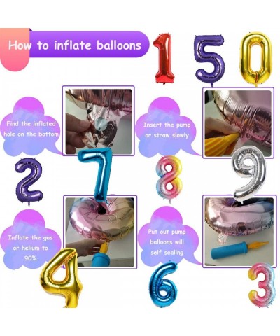 40 Inch Number Balloons Purple Number 8 Helium Foil Birthday Party Decorations Digit Balloons - Number 8 Balloon - C718UQ6ZS3...