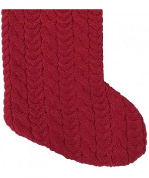 21 Inch Cable Knit Monogram Christmas Stocking (Embroidered S) - Embroidered S - C5128XOCMUR $16.54 Stockings & Holders