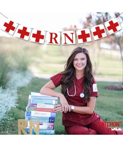 2020 RN Banner- Nurse Congrats Decorations-Nurse Graduation Decorations - Nursing Graduation for Party - Red and White Gradut...