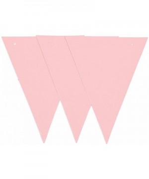 20 Feet Pink Glitter Pennant Banner- Paper Triangle Flags Bunting for Baby Birthday Party- Wedding Decor- Baby Shower- 30pcs ...