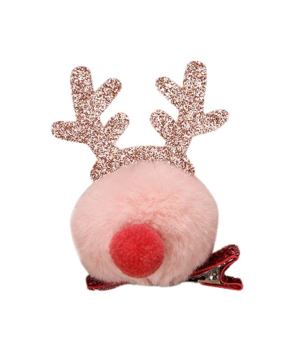 New Christmas Children's Headdress Antler Hair Clip Hair Ball Top Clip- Christmas Ornaments Advent Calendar Pillow Covers Gar...