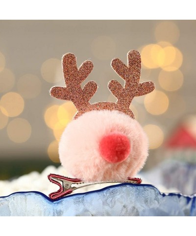 New Christmas Children's Headdress Antler Hair Clip Hair Ball Top Clip- Christmas Ornaments Advent Calendar Pillow Covers Gar...