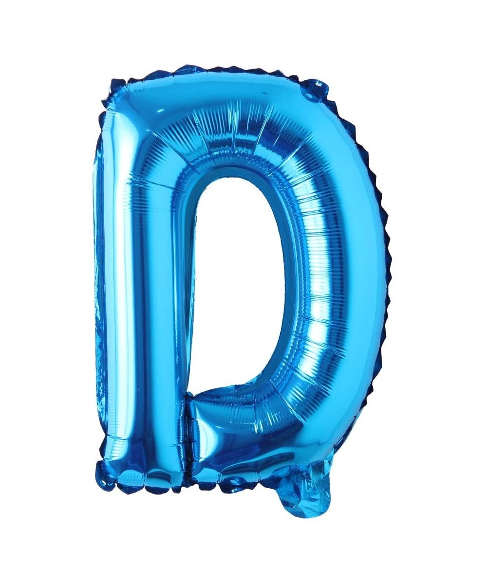 16" inch Single Blue Alphabet Letter Number Balloons Aluminum Hanging Foil Film Balloon Wedding Birthday Party Decoration Ban...