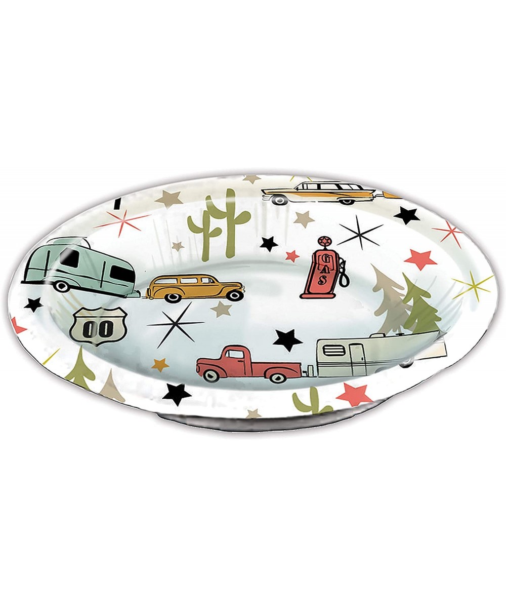 Eco-Friendly 20 oz Paper Bowls 24 ct - Road Trip - Road Trip - CX18OOT4R2H $11.99 Tableware