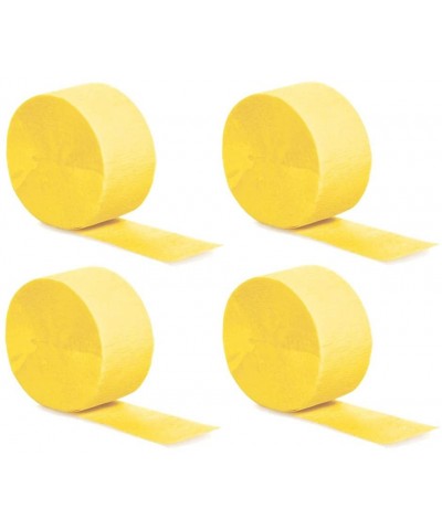 Wide Yellow Crepe Paper Streamers Party Streamer Decorations - Party Decoration Supplies - Great for Various Birthday Party W...