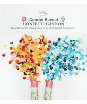 Baby Gender Reveal Confetti Launcher Cannon Bundle Boy or Girl Gender Reveal Party Poppers Supplies - CE198U8SW2R $28.06 Conf...