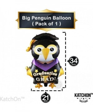 Large Penguin Graduation Balloons for Grad Party - 2 Star Graduation Ballons - Congrats Grad You Did it Balloon - Graduation ...