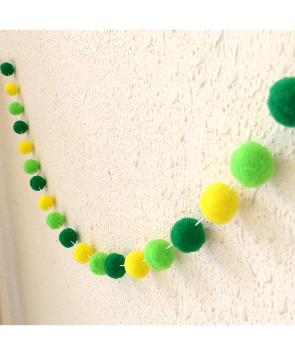 Felt Ball 30mm 30 balls Christmas Tassel Garland Pom Pom Ball String Ba 78in(2M ) (Forest green 30mm30balls) - CH19CK0D65C $7...