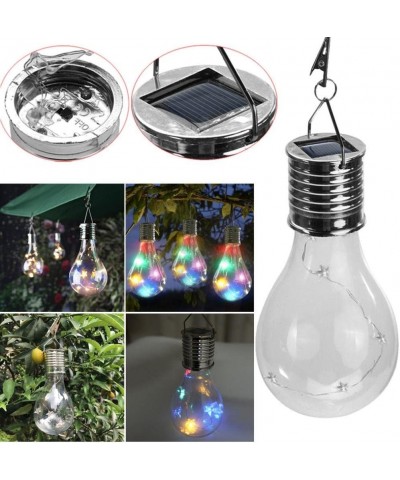 Hanging LED Bulbs- Waterproof Solar Rotatable Outdoor Garden Camping Hanging LED Light Lamp Bulb (Multicolor) - Multicolor - ...