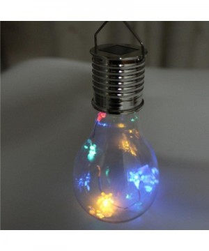 Hanging LED Bulbs- Waterproof Solar Rotatable Outdoor Garden Camping Hanging LED Light Lamp Bulb (Multicolor) - Multicolor - ...
