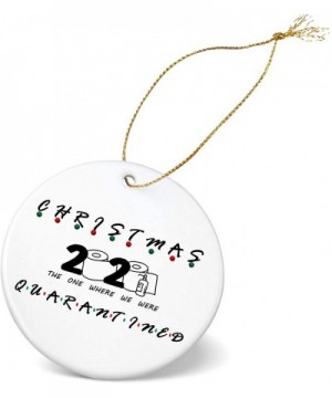 2020 Quarantine Christmas Ornaments- Hanging Ceramic Decor Pendants Survivor Family Customized Christmas Decoration Christmas...