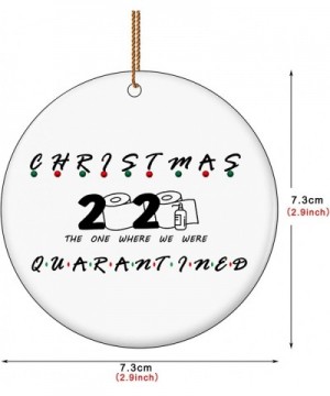2020 Quarantine Christmas Ornaments- Hanging Ceramic Decor Pendants Survivor Family Customized Christmas Decoration Christmas...