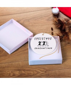 2020 Quarantine Christmas Ornaments- Hanging Ceramic Decor Pendants Survivor Family Customized Christmas Decoration Christmas...