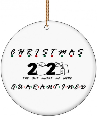 2020 Quarantine Christmas Ornaments- Hanging Ceramic Decor Pendants Survivor Family Customized Christmas Decoration Christmas...