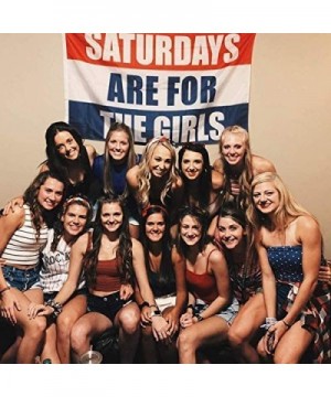 Saturdays are for The Girls Flag- 3x5 Feet for Girl Flags College Dorm Room Decor Banner - boys - CA18ZS0WO9R $4.94 Banners &...