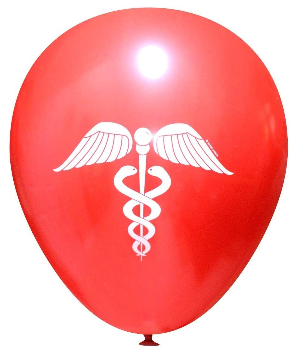 Doctor / Nurse / Medical Caduceus Latex Party Balloons (16 pcs) (Red) - Red - CE18Y4MW3QN $10.47 Balloons